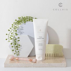 CELLVIS Vitamin Lumination Mask 250ml Professional Aesthetic Vitamin Whitening Cream Pack Mask for Brightening and Pigmentation Care _ Made in Korea